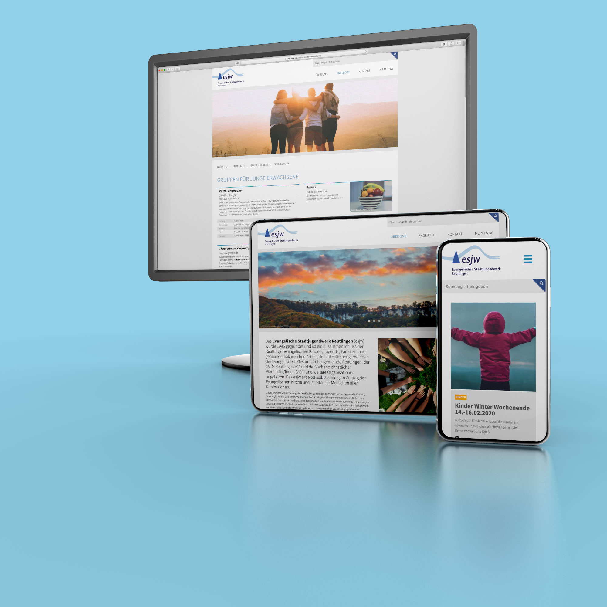 Webseite esjw Reutlingen